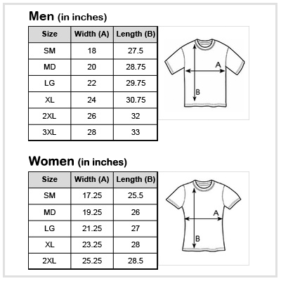 it t shirt sizing